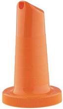Tablecraft Complete Pourmaster Polyethylene Orange One Piece Neck Spout Only