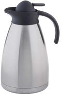 Tablecraft Stainless Steel and Black Plastic Accents Vacuum Coffee Carafe, 34 Ounce