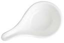 Tablecraft Melamine White Mini Spoon, 3.75 x 2.25 inch -- 24 per case.