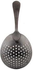 Tablecraft 18/8 Stainless Steel Black Pvd with Random Acid Etch Finish Julep Strainer