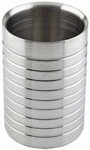Tablecraft Stainless Steel Double Wall Wine Cooler, 4.875 inch Dia. x 7.25 inch