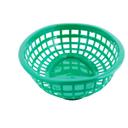 Tablecraft Plastic Green Oval Classic Basket, 9.3 x 6 x 1.875 inch -- 36 per case