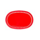 Tablecraft Plastic Red Oval Chicago Basket, 10.5 x 7 x 1.5 inch -- 36 per case