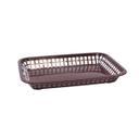 Tablecraft Brown Rectangular Grande Basket, 10.75 x 7.75 x 1.5 inch -- 36 per case