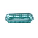 Tablecraft Forest Green Rectangular Grande Basket, 10.75 x 7.75 x 1.5 inch -- 36 per case
