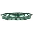 Tablecraft Forest Green Texas Platter Oval Basket, 12.75 x 9.5 x 1.53 inch -- 36 per case