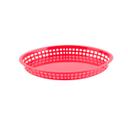Tablecraft Red Texas Platter Oval Basket, 12.75 x 9.5 x 1.53 inch -- 36 per case
