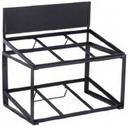 Tablecraft Black Powder Coated Steel Tiered Frame for Gastronorm Crates, , 21.5 x 13.5 x 22.25 inch