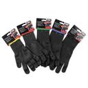 Tablecraft The Protector Extra Small Cut Resistant Red Cuff Black Glove, 9.25 x 4.5 x 0.125 inch