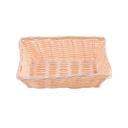 Tablecraft Plastic Rectangle Natural Serving Basket, 9 x 6 x 2.5 inch -- 12 per case