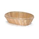 Tablecraft Plastic Natural Oval Serving Basket, 9 x 6 x 2.25 inch -- 12 per case