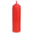Tablecraft Widemouth Red with Standard TipTop Squeeze Bottle, 24 Ounce -- 12 per case