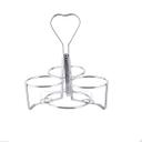 Tablecraft Modern Collection Chrome Plated Steel Top Glass Syrup Dispenser, 8 Ounce Capacity -- 12 per case