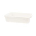 Tablecraft White High Density Polyethylene Food Storage Box, 21 1/2 x 15 3/4 x 5 inch -- 12 per case