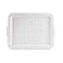 Tablecraft High Impact Polypropylene White Tote Box Cover Only, 21.75 x 16.125 x 1 inch -- 12 per case