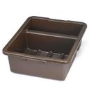 Tablecraft Brown Divided Bus Box, 21 x 17 x 7 inch -- 6 per case