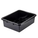 Tablecraft Polyethylene Black Heavy Duty Tote Box, 21 x 17 x 7 inch -- 6 per case