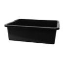 Tablecraft Black Heavy Duty Tote Box, 21 x 17 x 7 inch -- 6 per case