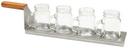 Tablecraft Better Burger Collection Spatula Drink Flight with Faux Wood Handle, 16 x 3.5 x 3.25 inch