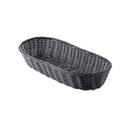 Tablecraft Black Italian Woven Basket, 15 inch -- 12 per case