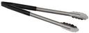 Tablecraft Stainless Steel Vinyl-Coated Tong with Black Handle, 16 inch