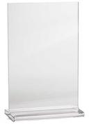 Tablecraft Acrylic Two-Sided Table Tent, 4 x 6 inch -- 24 per case.