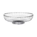 Tablecraft Chrome Plated Chalet Oval Serving Basket, 9 x 6 x 2.6 inch