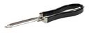 Tablecraft Stainless Steel Swivel Peeler with Black Vinyl Handle