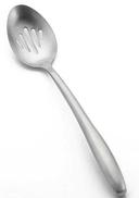 Tablecraft Dalton Collection 18-8 Stainless Steel Slotted Serving Spoon, 13.75 inch Length