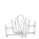 Tablecraft Chrome Combination Condiment Rack -- 12 per case