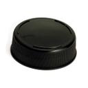 Tablecraft InvertaTop Polyethylene Black 63mm End Cap for Squeeze Bottles, 2.75 x 2.75 x 0.875 inch - 12 per pack -- 1 pack per case