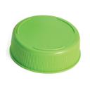 Tablecraft InvertaTop Polyethylene Light Green 63mm End Cap for Squeeze Bottles, 2.75 x 2.75 x 0.875 inch - 12 per pack -- 1 pack per case