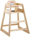 Tablecraft Natural Wood Assembled High Chair, 19.75 x 19.75 x 29 inch