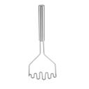 Tablecraft Stainless Steel Diamond Face Potato Masher, 13.625 x 4.625 x 3 inch