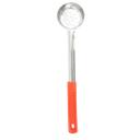 Tablecraft Stainless Steel Solid One Piece Spoonout with Red Handle, 2 Ounce