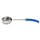 Tablecraft Perforated Blue Handle Stainless Steel Spoonout, 8 Ounce Capacity