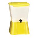 Tablecraft Polypropylene Yellow Beverage Dispenser, 3 Gallon