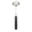 Tablecraft Antimicrobial Black Vinyl Coated Stainless Steel 2 Ounce Ladle with 9 inch Handle