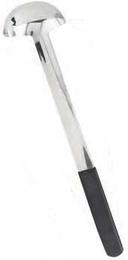 Tablecraft Anti Microbial Black Vinyl Coated Stainless Steel Ladle with 11.5 inch Handle, 2 Ounce Capacity