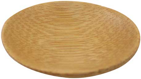 Tablecraft 2.5 inch Bamboo Disposable Round Dish, 48 count -- 4 per case