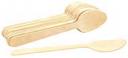 Tablecraft Disposable Pinewood Spoon, 6.5 inch - 25 count per pack -- 1 pack per case.