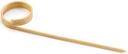 Tablecraft Bamboo Card Holder Pick, 3.5 inch - 100 count per pack -- 12 packs per case.