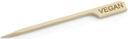 Tablecraft Bamboo Vegan Paddle Pick, 3.5 inch - 100 count per pack -- 12 packs per case.