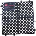 Tablecraft Black Interlocking Non-Slip Bar Liner and Mat, 12x12 inch