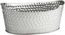 Tablecraft Bali Collection Stainless Steel Oval Beverage Tub, 4 Gallon
