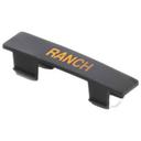 Tablecraft Black with Orange Print Ranch Tag for NSF Saferfood Solutions Option Dispenser, 0.5625 x 0.4375 x 2.5 inch
