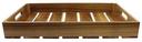 Tablecraft Acacia Wood Full Size Gastro Serving and Display Crate, 20.75 x 12.75 x 4.25 inch