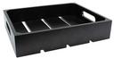Tablecraft Black Painted Wood Full Size Gastro Serving and Display Crate, 20.875 x 12.75 x 2.75 inch