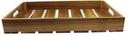 Tablecraft Acacia Wood Half Size Gastronorm Display Crate, 12.75 x 10.375 x 2.75 inch