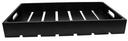 Tablecraft Black Rubberwood Half Size Gastronorm Display Crate, 12.75 x 10.375 x 2.75 inch
